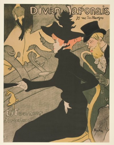 Divan Japonais da Henri de Toulouse Lautrec