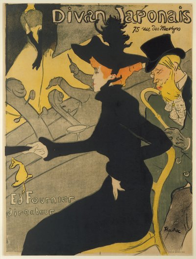 Divan Japonais, 1892-93 da Henri de Toulouse Lautrec