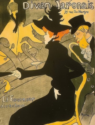 Divan Japonais da Henri de Toulouse Lautrec