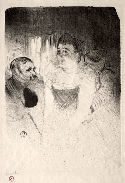 Judic nella Loge, 1894 da Henri de Toulouse Lautrec