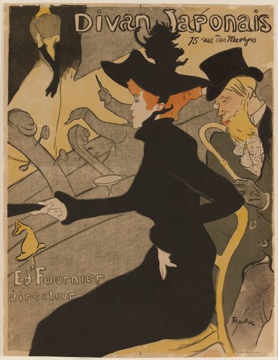 Le Divan Japonais da Henri de Toulouse Lautrec