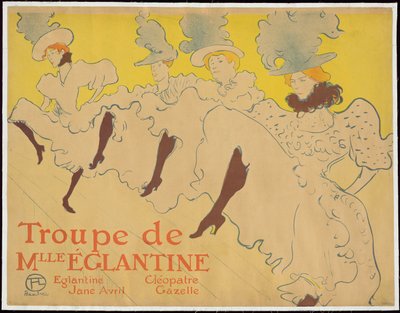 La troupe di Mademoiselle Eglantine da Henri de Toulouse Lautrec