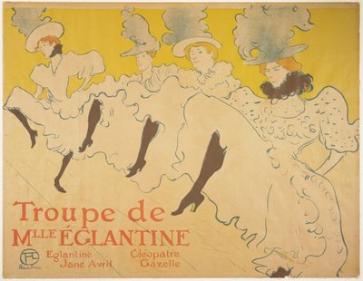 La troupe di Mademoiselle Eglantine da Henri de Toulouse Lautrec