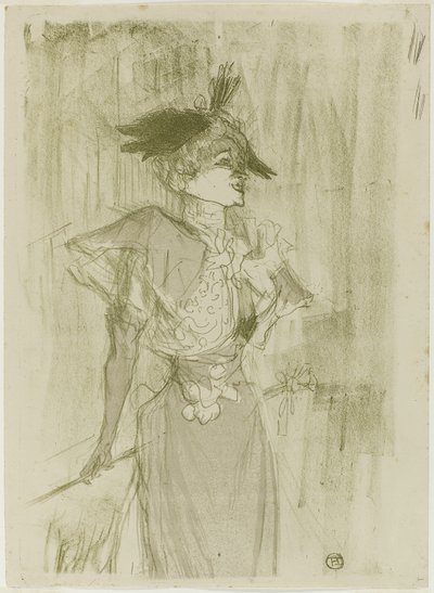 Mademoiselle Marcelle Lender, in piedi da Henri de Toulouse Lautrec