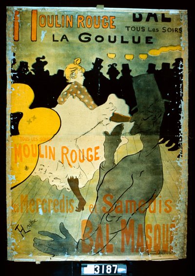 Moulin Rouge, La Goulue da Henri de Toulouse Lautrec