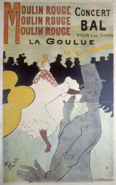 Moulin Rouge, La Goulue da Henri de Toulouse Lautrec