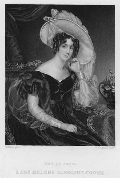 Lady Helena Caroline Cooke (incisione) da Henry (after) Collen