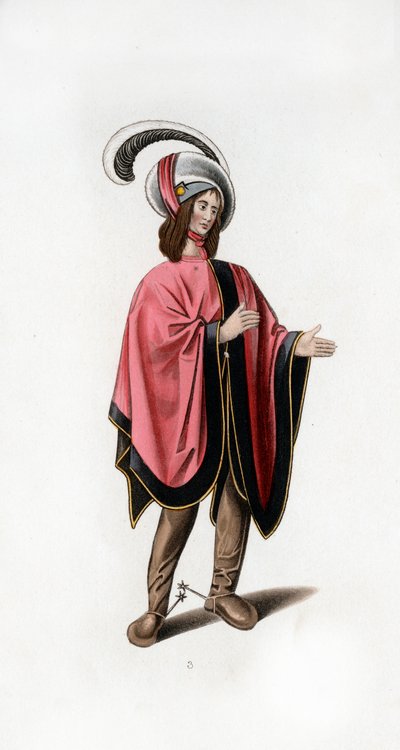 Abito maschile, c1480, 1843 da Henry Shaw