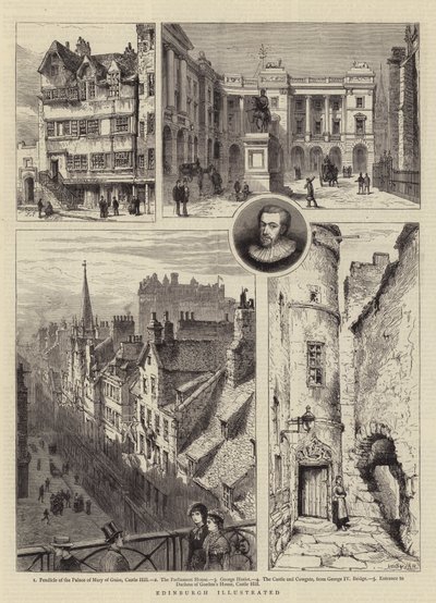 Edimburgo Illustrata da Henry William Brewer