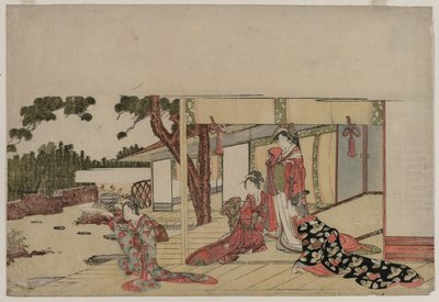 Donne su una Veranda da Hishikawa Sori III