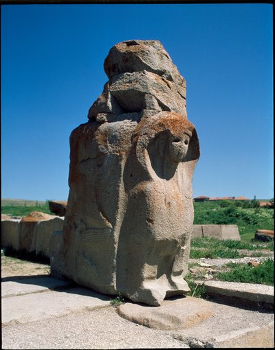 Vista della Porta della Sfinge da Hittite Hittite