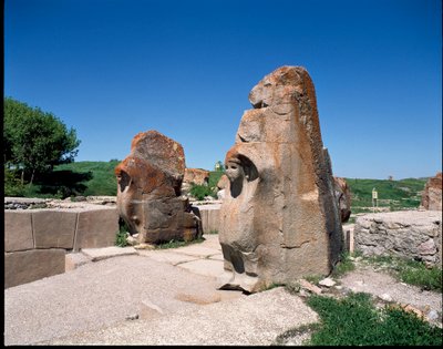 Veduta della Porta della Sfinge da Hittite Hittite