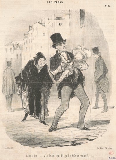 Allons bon ... voilà il piccolo che dice ... da Honoré Daumier