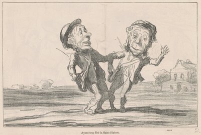 Avendo festeggiato troppo San Uberto da Honoré Daumier