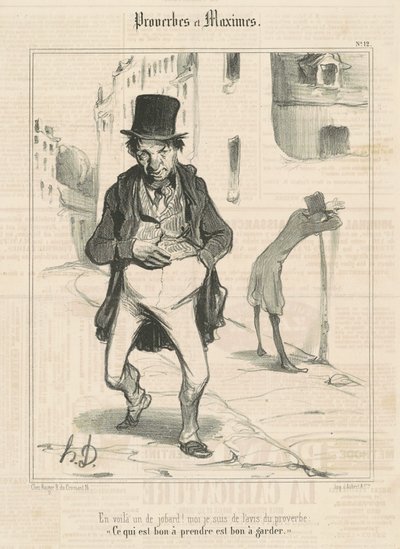 Ecco uno sciocco!... da Honoré Daumier