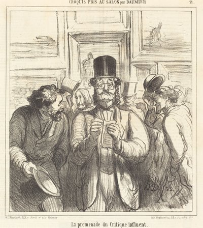 La passeggiata del critico influente da Honoré Daumier