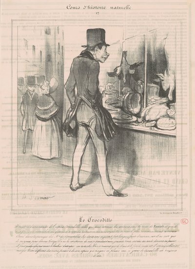 Il coccodrillo da Honoré Daumier