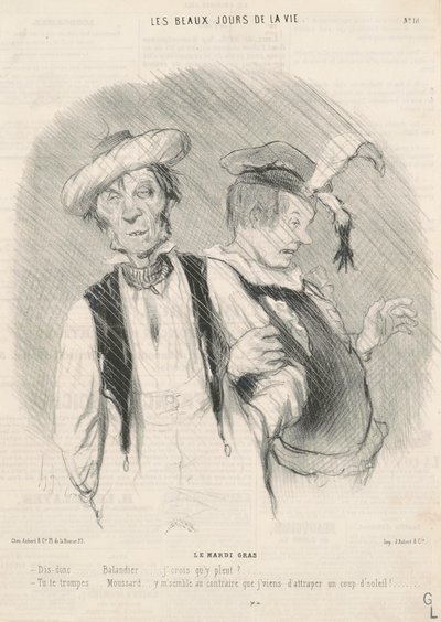 Il martedì grasso da Honoré Daumier