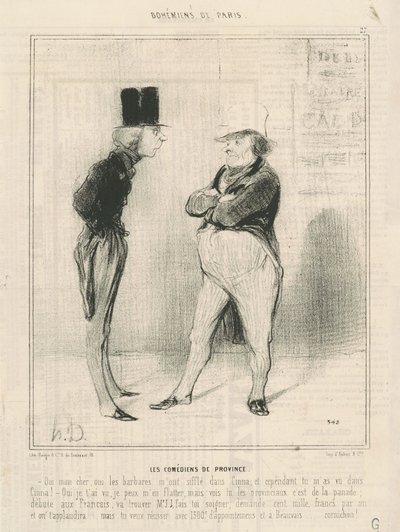 I comici di provincia da Honoré Daumier