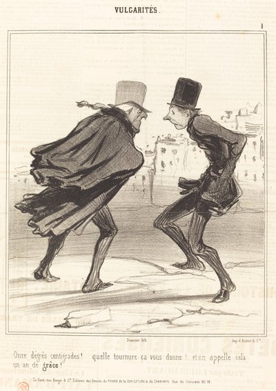 Undici gradi centigradi! da Honoré Daumier