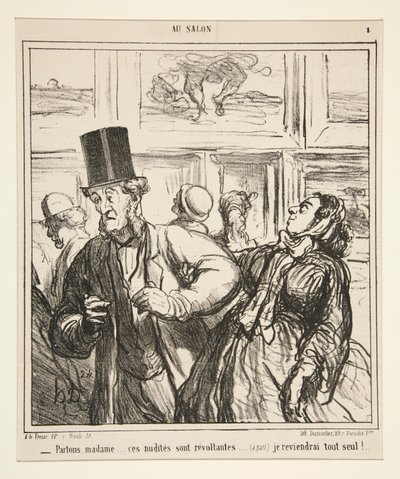 Partiamo, signora... queste nudità sono rivoltanti da Honoré Daumier