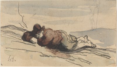 Riposo in campagna (Sancho Panza) da Honoré Daumier