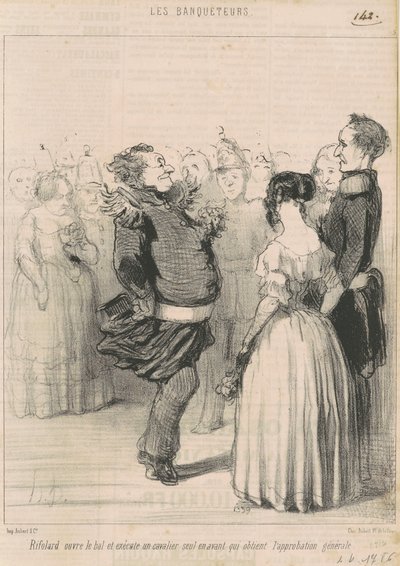 Rifolard apre il ballo... da Honoré Daumier