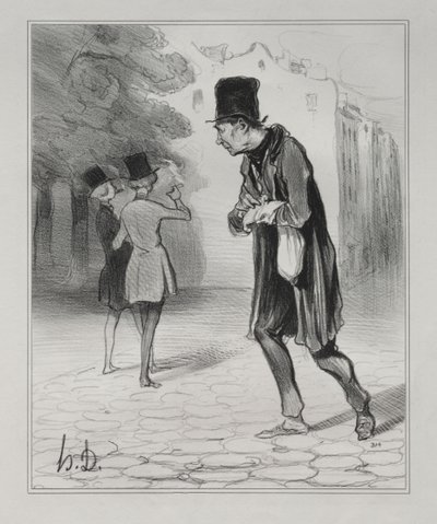 Il Collezionista di Mozziconi di Sigaro da Honoré Daumier