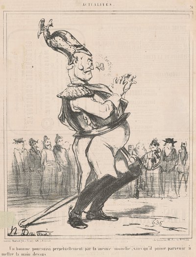 Un uomo inseguito... da Honoré Daumier