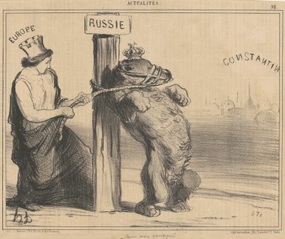 Un orso contrariato da Honoré Daumier