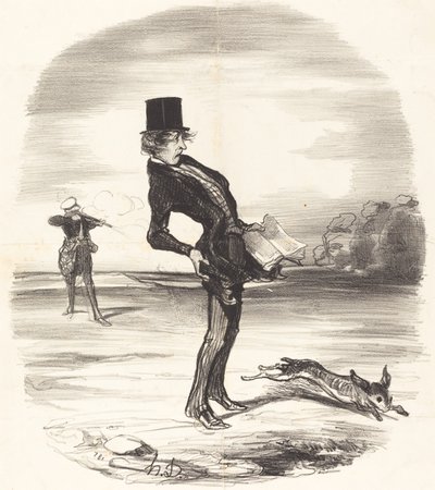 Una carica spostata da Honoré Daumier