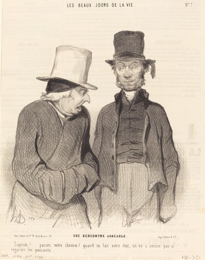 Un incontro piacevole da Honoré Daumier