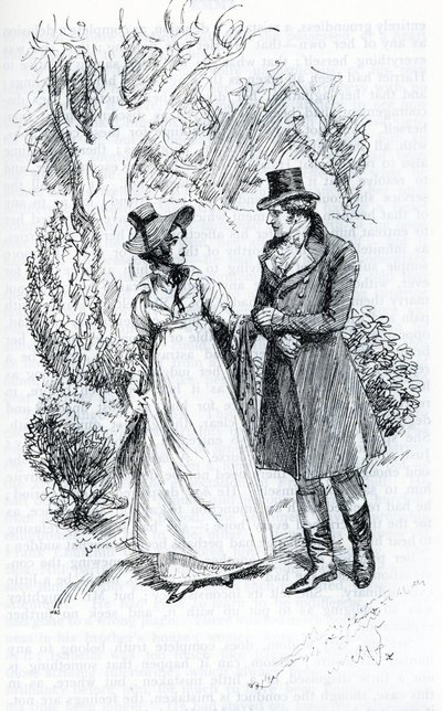 Emma e Mr Knightley (illustrazione) da Hugh Thomson