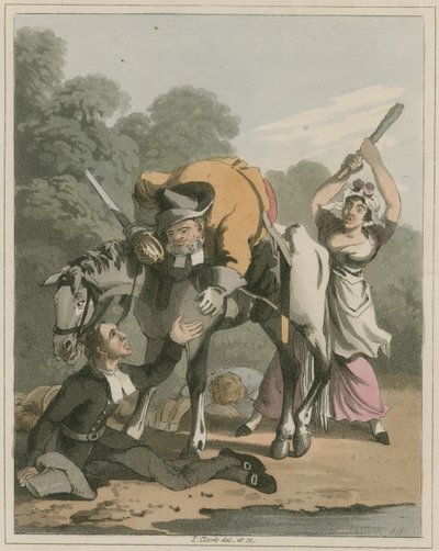 Illustrazione da Hudibras di Samuel Butler da I Clark