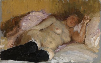 Natalia Nordman che dorme, 1900s da Ilya Efimovich Repin