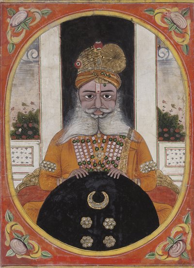 Maharaja Sardar Singh, sovrano di Bikaner, 1851-71 da Indian School