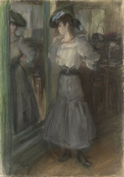 Ragazza davanti a uno specchio da Isaac Israels