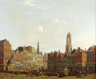 Ponte del Municipio di Utrecht con dintorni da Isaac Ouwater