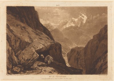 Monte San Gottardo, 1808 da Joseph Mallord William Turner