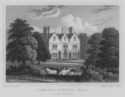 Carlton Curlieu Hall, Leicestershire da John Preston Neale