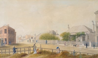 Oxford Street, Sydney, 1847 da Jacob Janssen