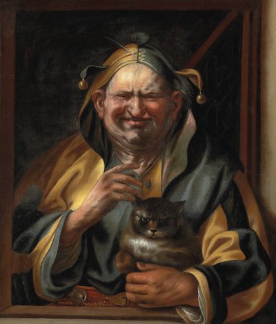 Un giullare con un gatto da Jacob Jordaens