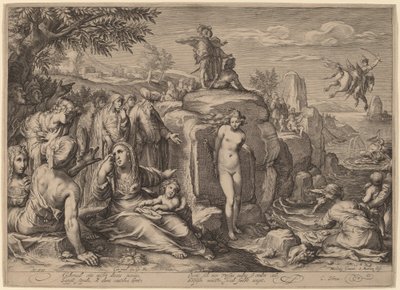 Perseo e Andromeda da Jacob Matham after Hendrik Goltzius