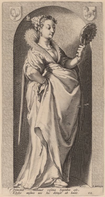 Orgoglio da Jacob Matham after Hendrik Goltzius