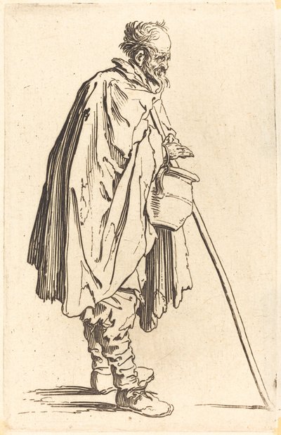 Mendicante con pentola da Jacques Callot