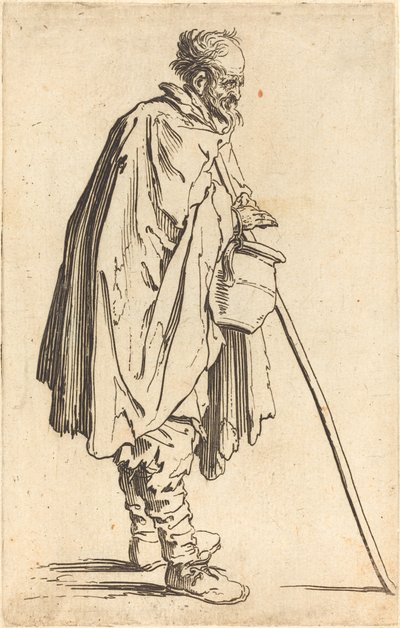 Mendicante con pentola da Jacques Callot