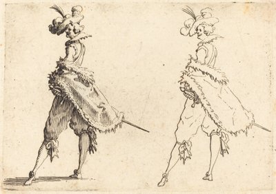 Gentiluomo visto di lato da Jacques Callot