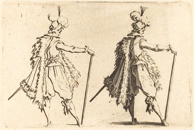 Gentiluomo con bastone da Jacques Callot