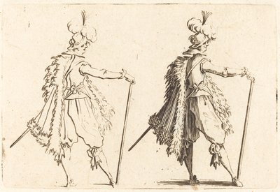 Gentiluomo con bastone da Jacques Callot