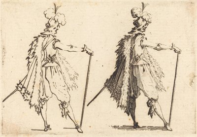 Gentiluomo con bastone da Jacques Callot